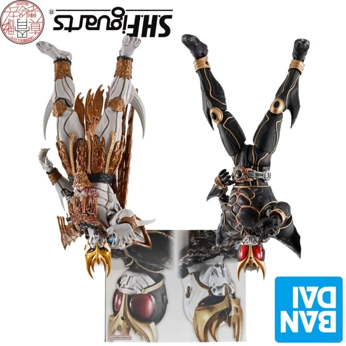 

BANDAI S.H.Figuarts SHINKOCCHOU SEIHOU Kamen Rider Kuuga & N·Dsguva·ZEBA Tokusatsu Action Figure Includes Interchangeable Parts