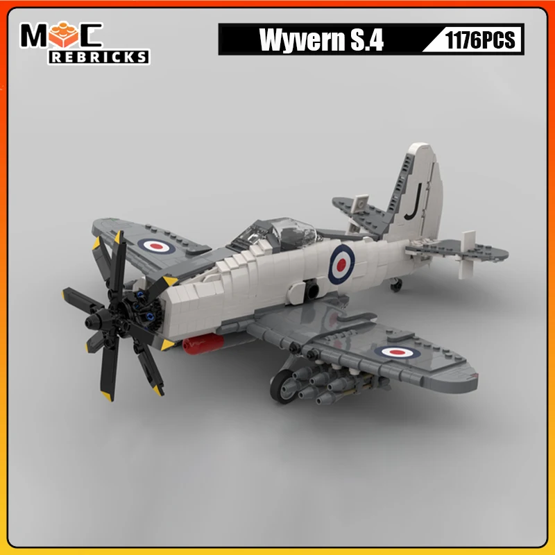 

Military Series WS.4 Strategic Bomber Fighter Building Blocks Assembly Airplane Weapon Model Kid's Creative Puzzle Toy Xmas Gift