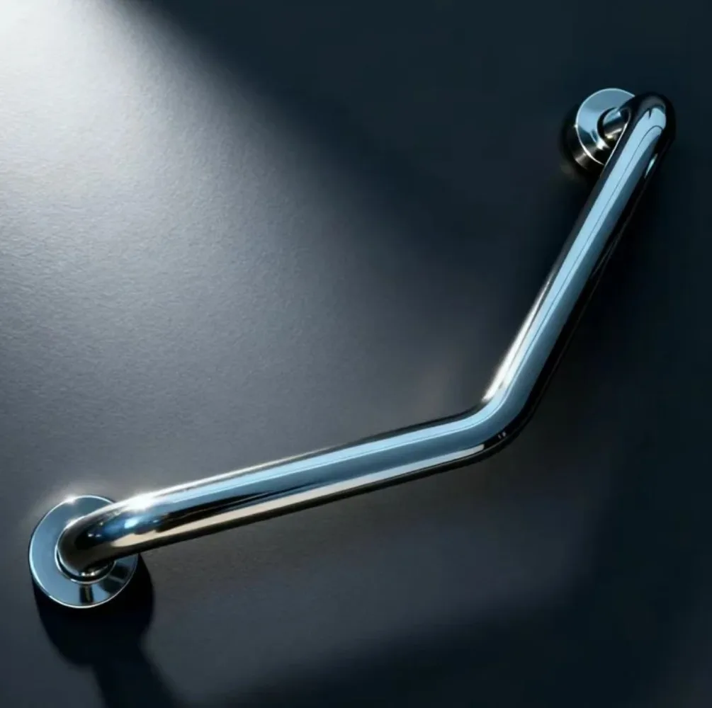 135-Degree Angled Stainless Steel Grab Bar