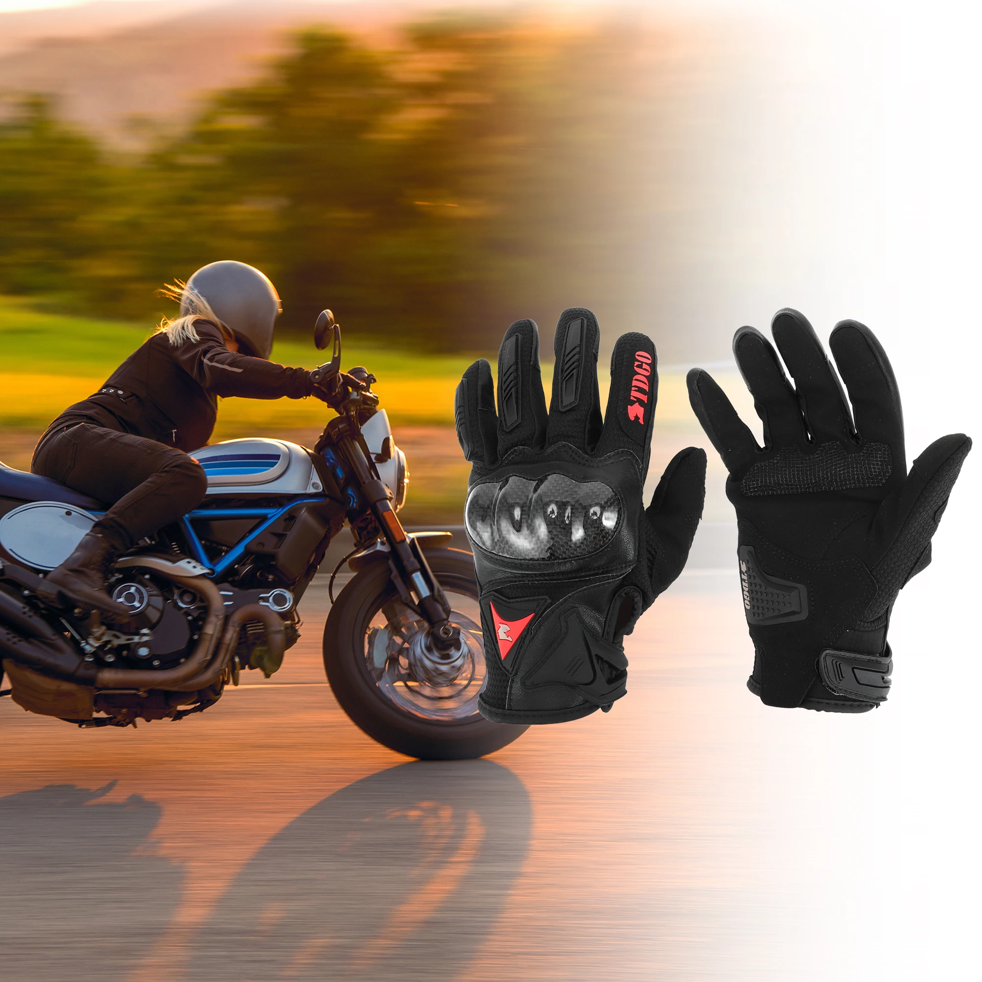 Motoforti M L XL Riding Gloves Liners All Finger Gloves for Motorcycle Cycling Hiking Sporting Driving Running Polar Fleece