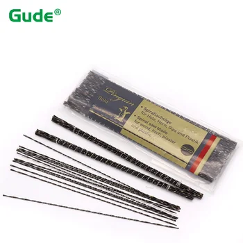 Lames de scie sauteuse à défilement, dents en spirale, métal, bois, outils artisanaux de coupe pour la sculpture, diamètre 0.7mm-1.35mm, longueur 130mm, 1/6/12 pièces