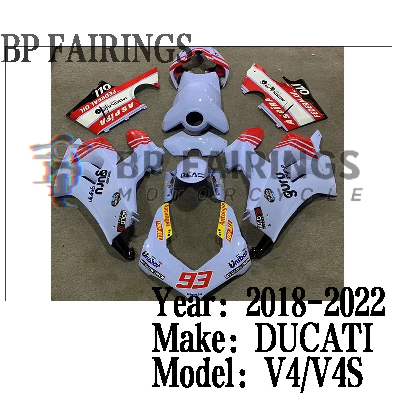 

Для DUCATI panigale V4 2018 2019 2020 2021 2022 Новые мотоциклетные полные обтекатели из АБС-пластика для ducati V4 V4S 18 19 20 21 22 Кузовы