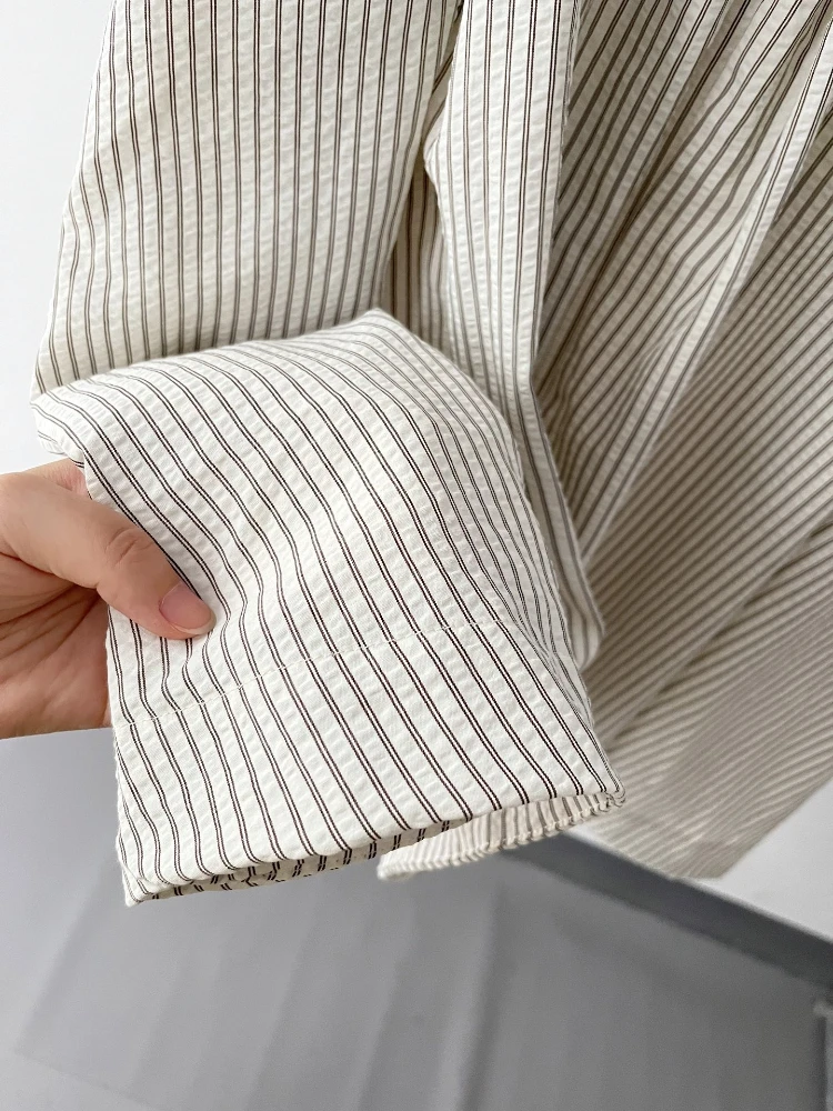 Jupe mi-longue trapèze rayée Vintage pour femmes, avec poche, taille haute, détail de boutons, jupe d'été pour le travail et l'usage quotidien