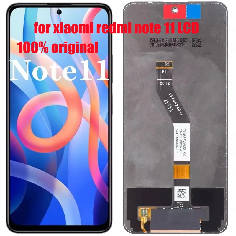 

Для Xiaomi Redmi Note 11 5G Замена компонента сенсорного ЖК-экрана для Redmi Note 11 5G ЖК-экран, бесплатная доставка