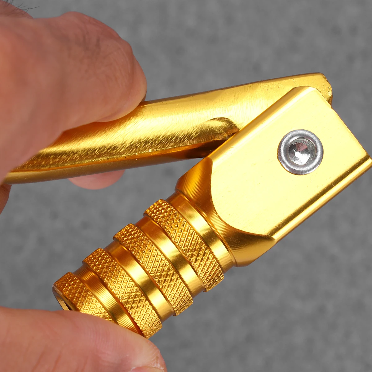 

Motorcycle Cnc Aluminum Folding Gear Lever Golden Atv Dirt Bike Brake Pedal Replacement Rugged Durable Long Service Life