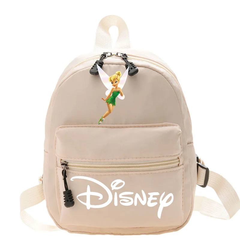 2024 Disney Tinker Bell Women Girly Heart MINI Backpack New Design Fashionable College Style Teen Girls Cute Travel Bag Backpack