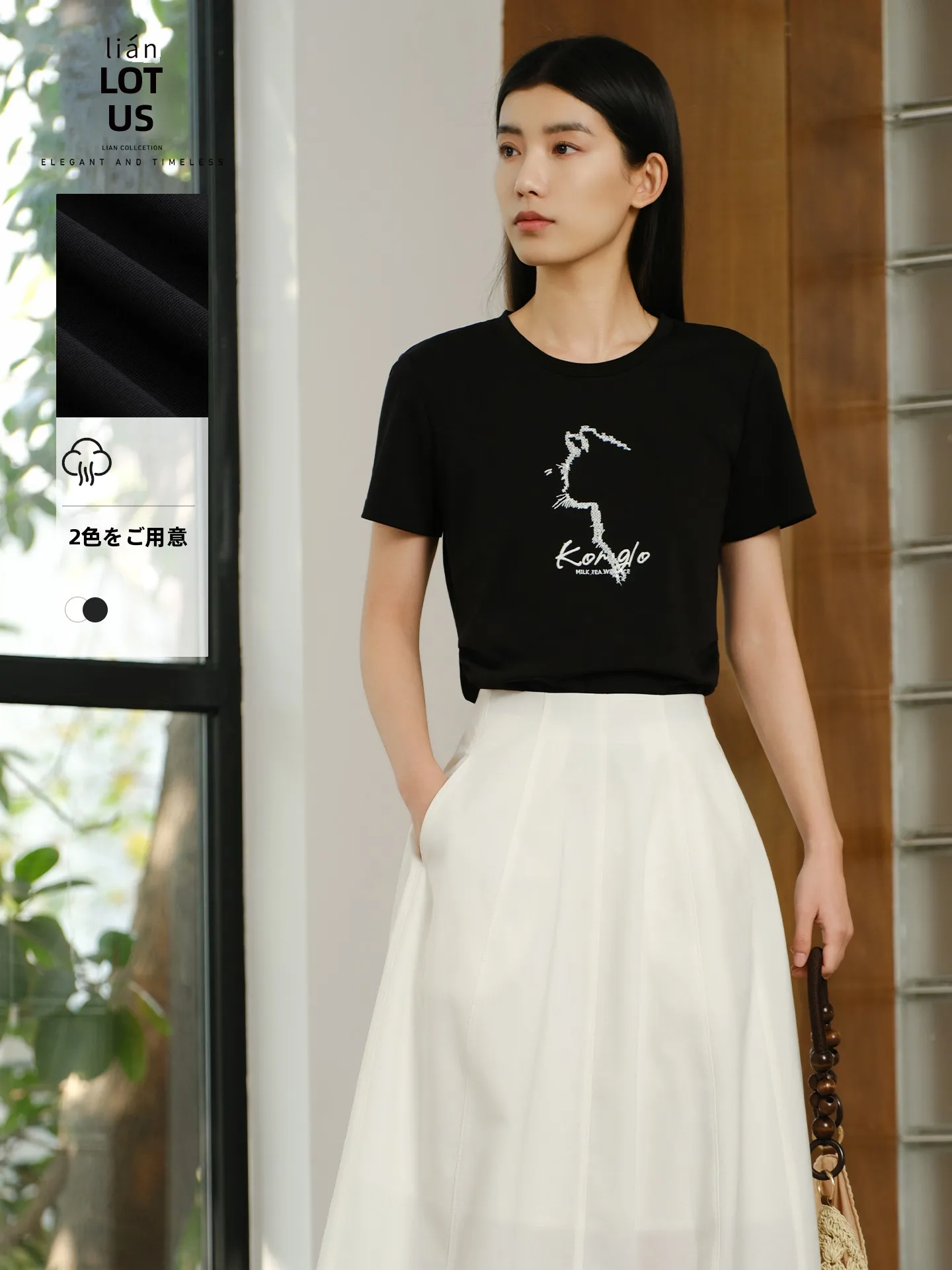 Camiseta de manga corta para mujer Aylen, única y hermosa, estilo nuevo de verano, informal, de algodón, holgada, con cuello redondo, no duplicada