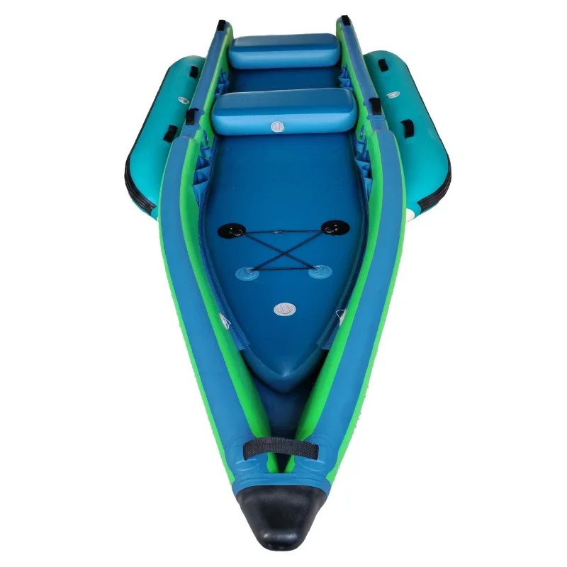 Sea fishing inflatable boat 2-3 people fishing net boat brushed air cushion kayak anti-rollover canoe