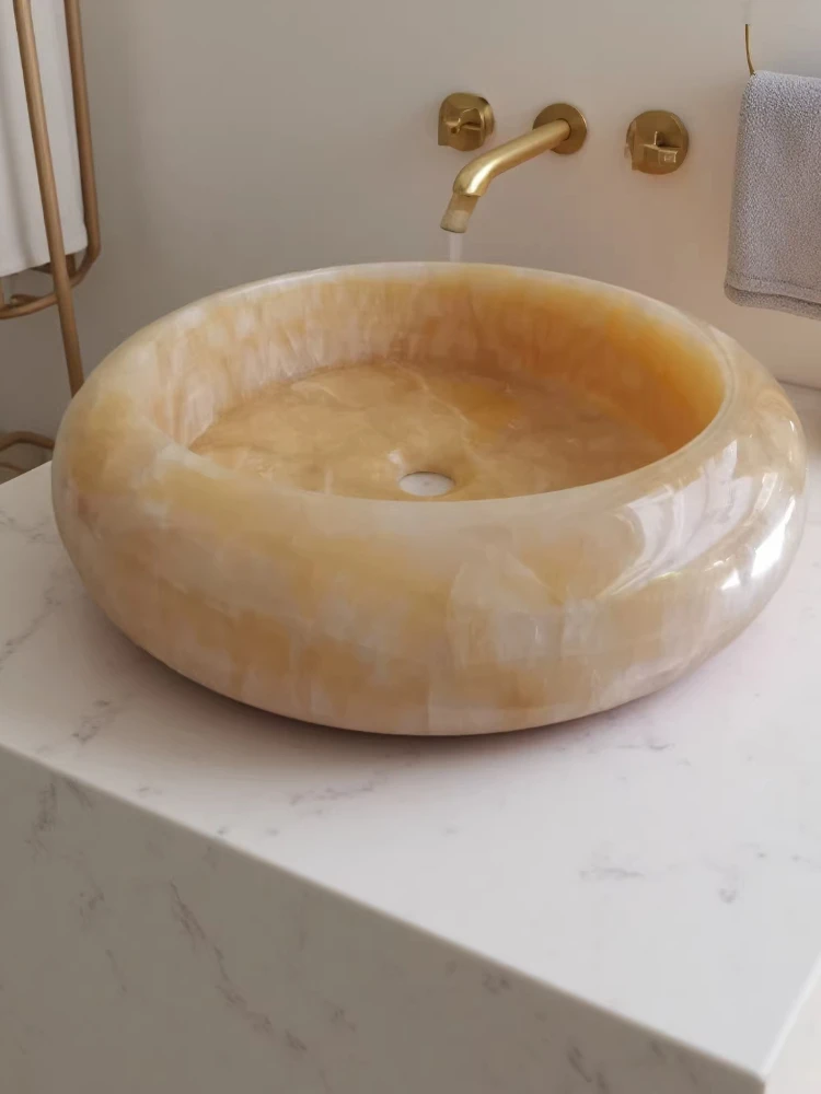

Круглая раковина-чаша из натурального камня: рисовый топаз, нефрит, платформенная раковина, нефритовая раковина-чаша, нефритовая раковина для умывания.
