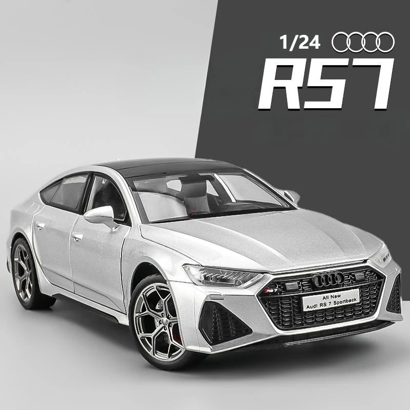 

1:24 Audi RS7 Sportback Alloy Car Model Toy Simulation Metal Sound Light Models Decorations Kids Birthday Gifts Collection