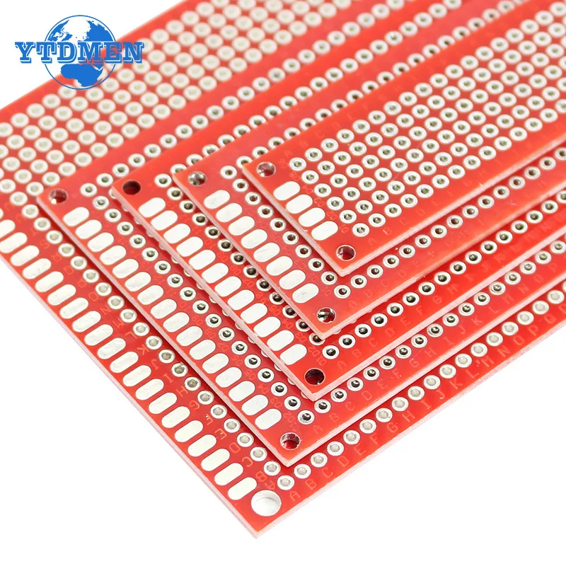 1/5/10pcs Double Sided PCB Board DIY Universal Circuit Boards Red 2x8cm 3x7cm 4x6cm 5x7cm 7x9cm Prototype Board Free Shipping