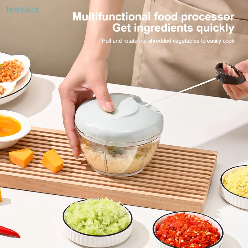 Picture 4: ♥Manual Pull String Food Chopper - Multi-Function Vegetable/Meat/Garlic Mincer, Kitchen Gadgets