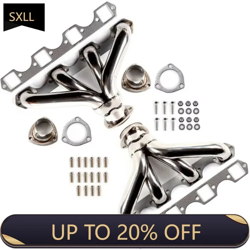 

SXLL 1968-1974 Header Exhaust Manifold for Commercial Chassis V8 Exhaust Header Kit US Stock T-304