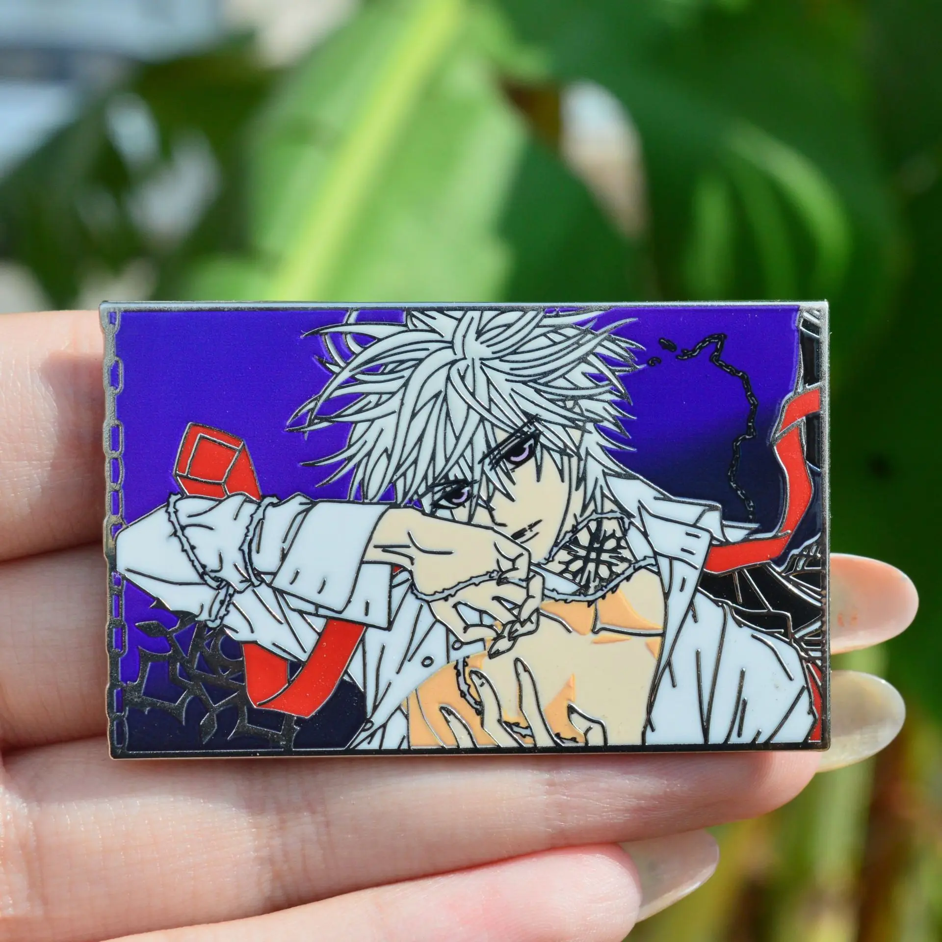 Kiryu Zero Metal Badges Anime Vampire Knight Pins Manga Brooches for Bag Backpack Clothing Lapel ACG Cosplay Decoration Gift