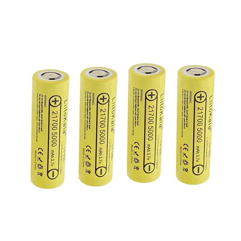 Lii-50E 3,7 V 21700 LiitoKala 5000 mAh wiederaufladbare Batterie 5C Entladung Hochleistungsbatterien für elektronische Produkte, Taschenlampen