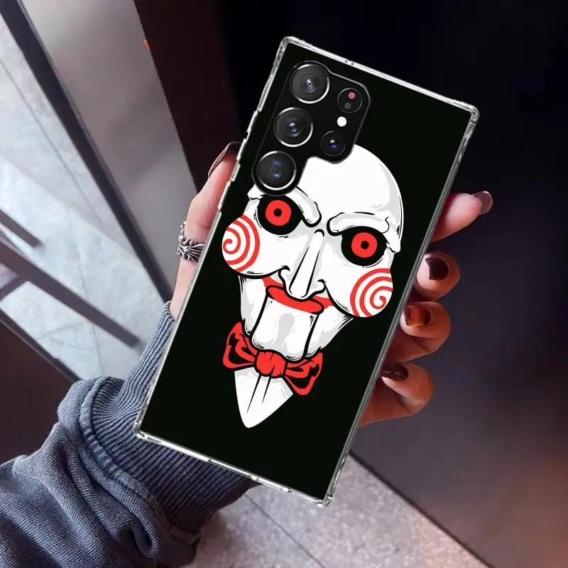 The Jigsaw Killer Horror Phone Case For Samsung Galaxy Note 20 Ultra 10 Lite 9 8 J4 J6 Plus J8 M12 M30S M21 M31 M32 Shell Print