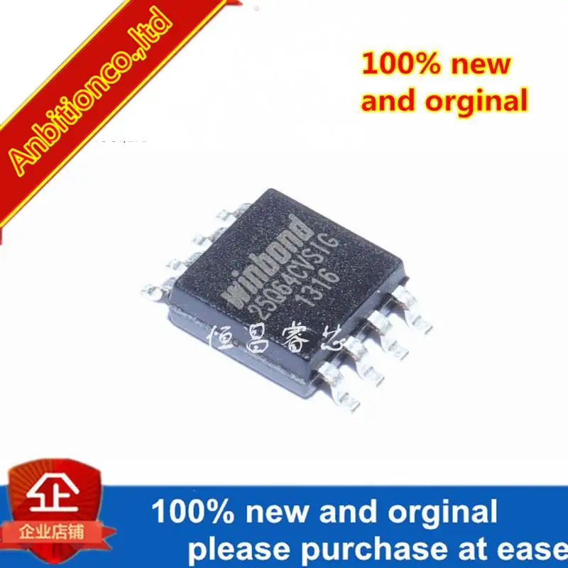 

5 шт. 100% новые и оригинальные W25Q64CVSSIG шелкография 25Q64CVSIG 64 Мбит SOP8 в наличии