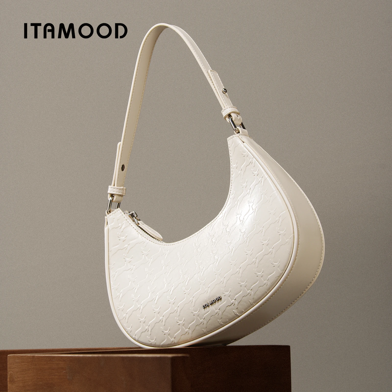 

ITAMOOD женская сумка подмышки кожаная сумка через плечо в форме полумесяца большая вместительная сумка для ежедневных поездок сумка через плечо Рождественский подарок