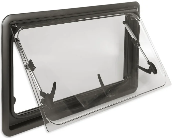 Caravan Push Out Side Window Double Insulated Glass Aluminum Frame, Multi-Angle Opening ECE Safety Approved