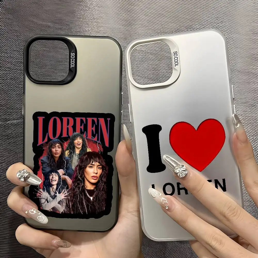 

COOL L-Loreens Singer Phone Case For IPhone 17 16 15 14 13 12 11 Plus Pro Max Multicolor Aurora Shockproof Funda Cover