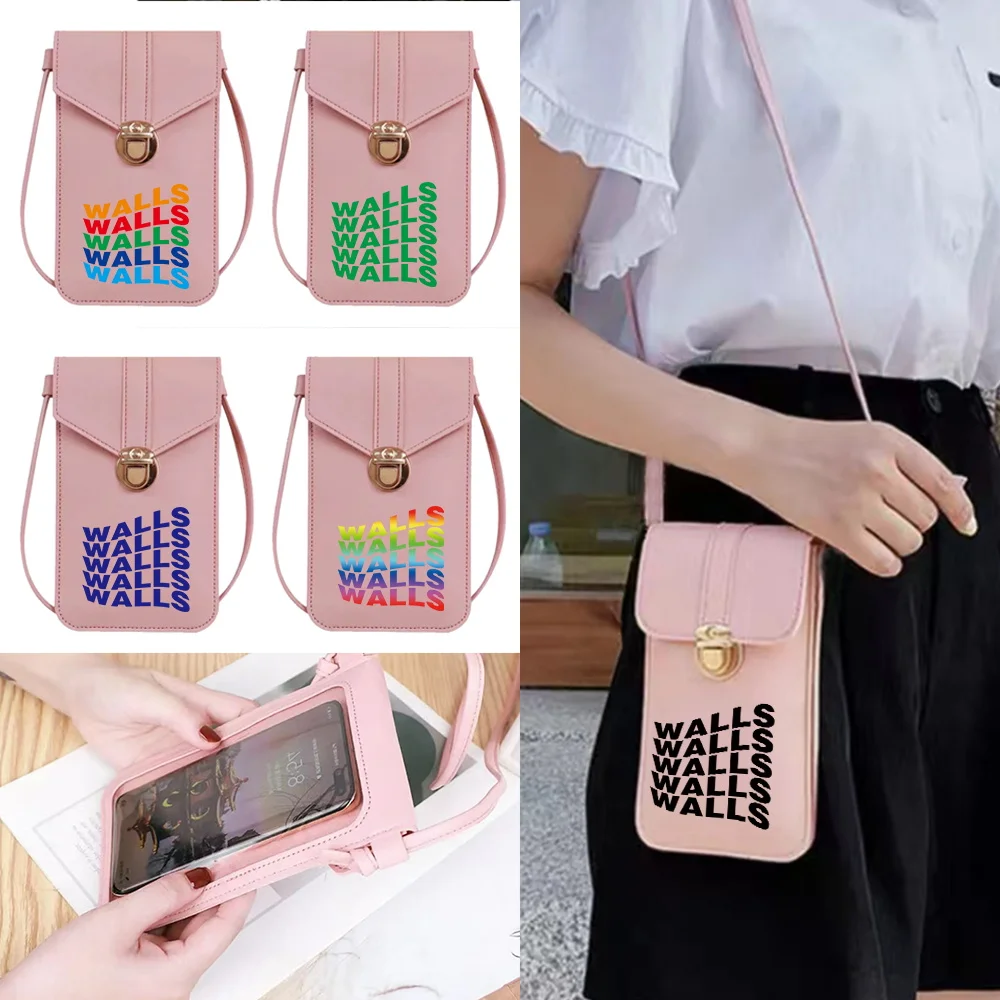 

Mobile Phone Bag Women Multifunctional Messenger Shoulder Pack Walls Pattern Printing Series Fashionable Personality Key Bag