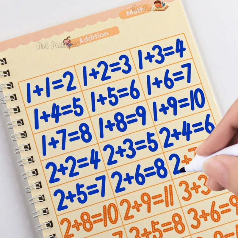 Magical Tracing Workbook Erasable Magic Books for Children Reusable Notebook Writing for Lettering Calligraphy Set Montessori