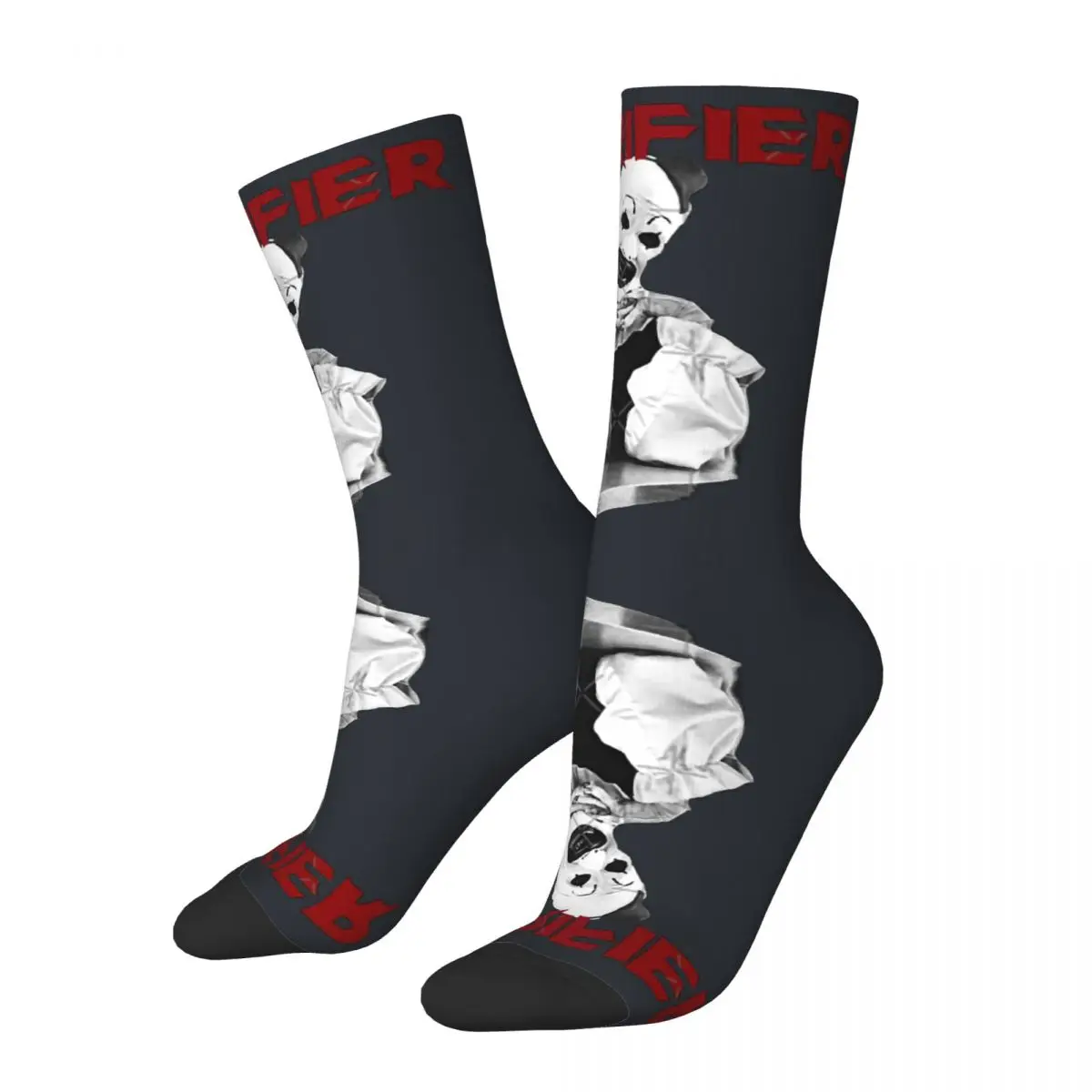 Funny Gift For Art The Clown For Fan Men's Socks Unisex Terrifier Seamless Printed Novelty Crew Sock Boys Gift official-website