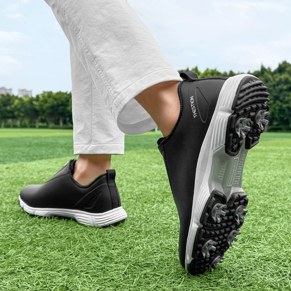 New Men's Professional Training Golf Shoes, Outdoor Leisure Jogging Walking Shoes, Men's Grass Anti-skid Golf Sports Shoes