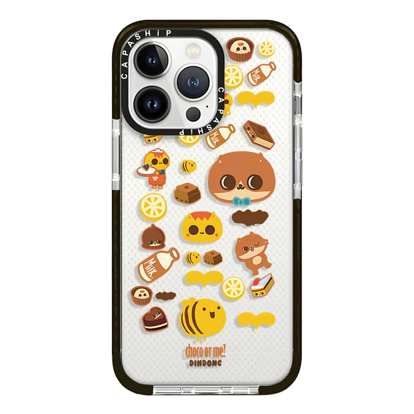 Casing belakang ponsel kucing coklat, penutup belakang HP lembut TPU tahan guncangan untuk iPhone 16 15 14 13 12 11 Pro X XS XR Max 7 8 Plus SE