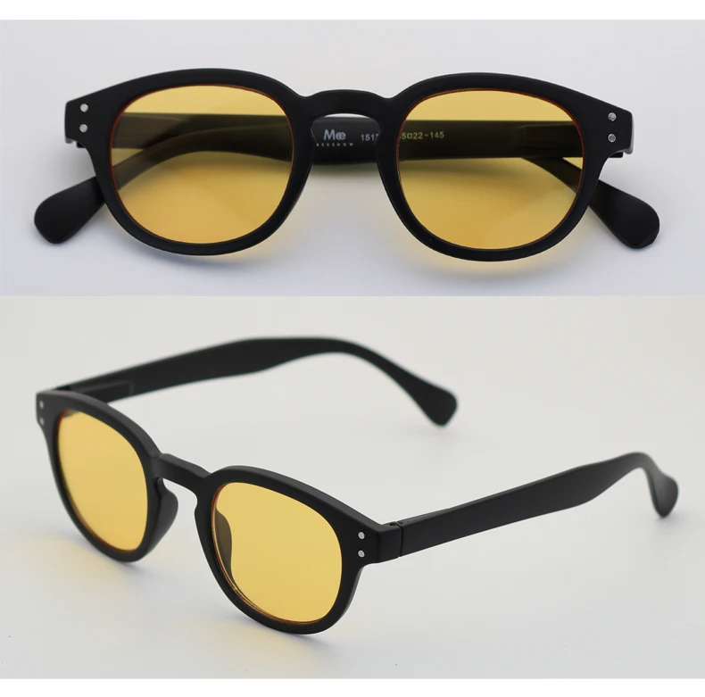 Meeshow Marken-Sonnenbrille mit Blendschutz für Damen und Herren, modisches Design, runder Rahmen, UV-Schutz, Nylon-Gläser – Detail 11