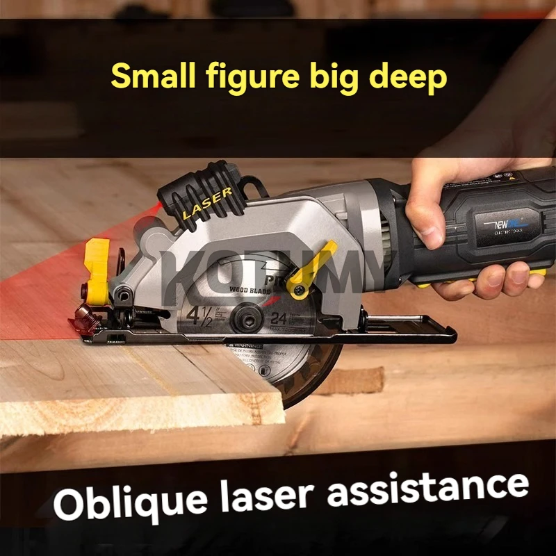 Professional Laser Saw Handheld Electric Circular Saw High Power Cutting Woodworking Power Tools