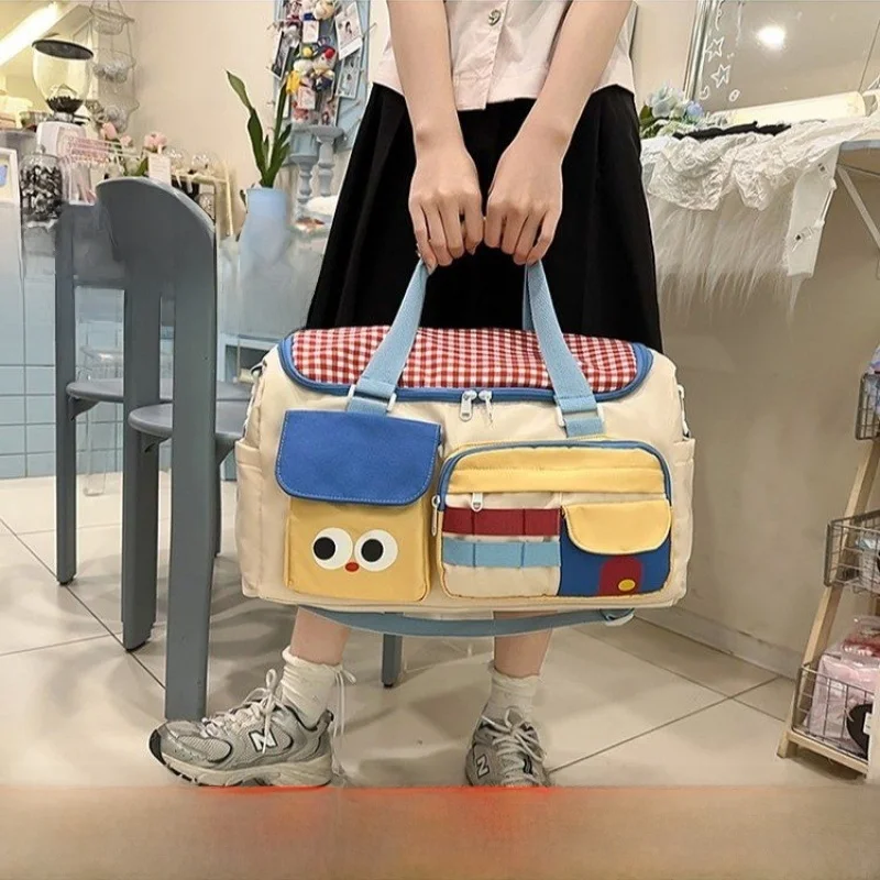 Lightweight Large Capacity Travel Bag Women's Shoulder Crossbody Fitness Pregnancy Bag Storage Bag for Short Trips And Business