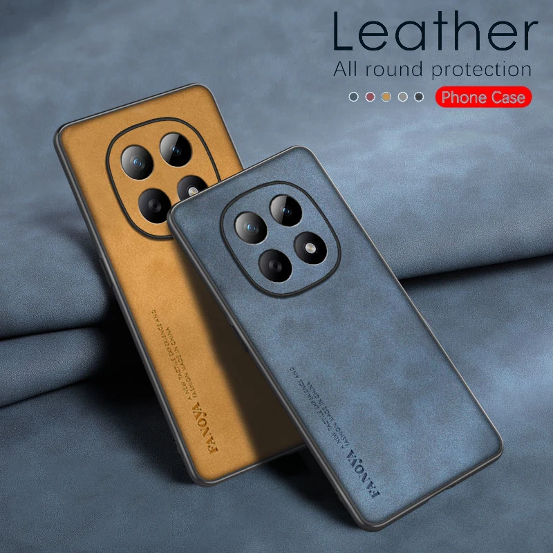 Case for Xiaomi Redmi Note 15 5G Protect Lens Lambskin Leather Shell Coque note1514pro+ Cover TPU Soft Bumper Shockproof Funda view 2