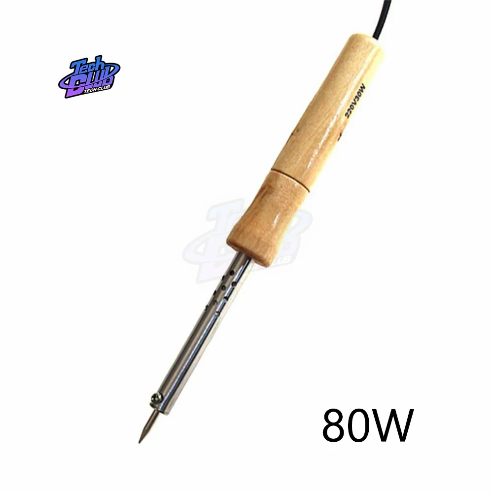 New 220V Wood Handle Mini Soldering Iron Rework Station Electric Solder Iron Tool Practical Operation Hand Tools