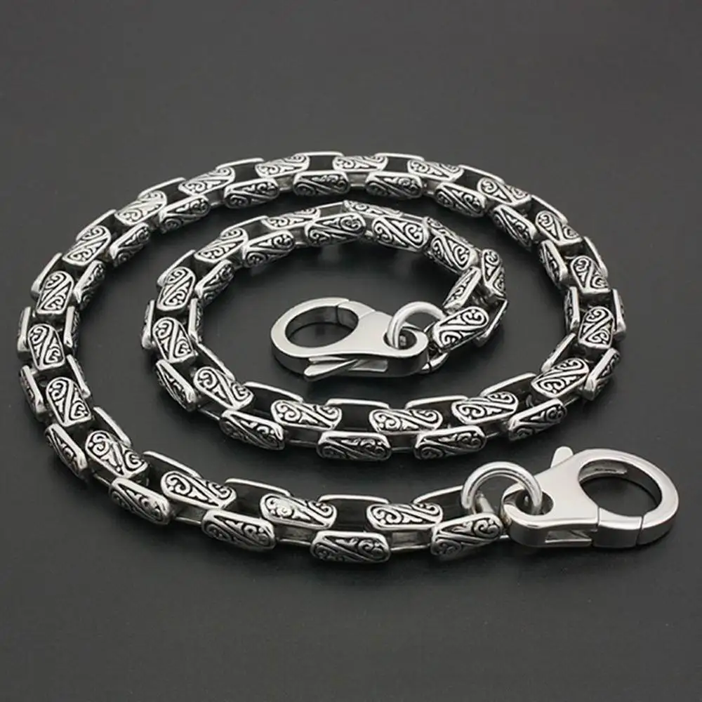 Mens Stainless Steel KeyChain Biker Wallet Chain Punk DIY Accessory 5A020WC 3P3