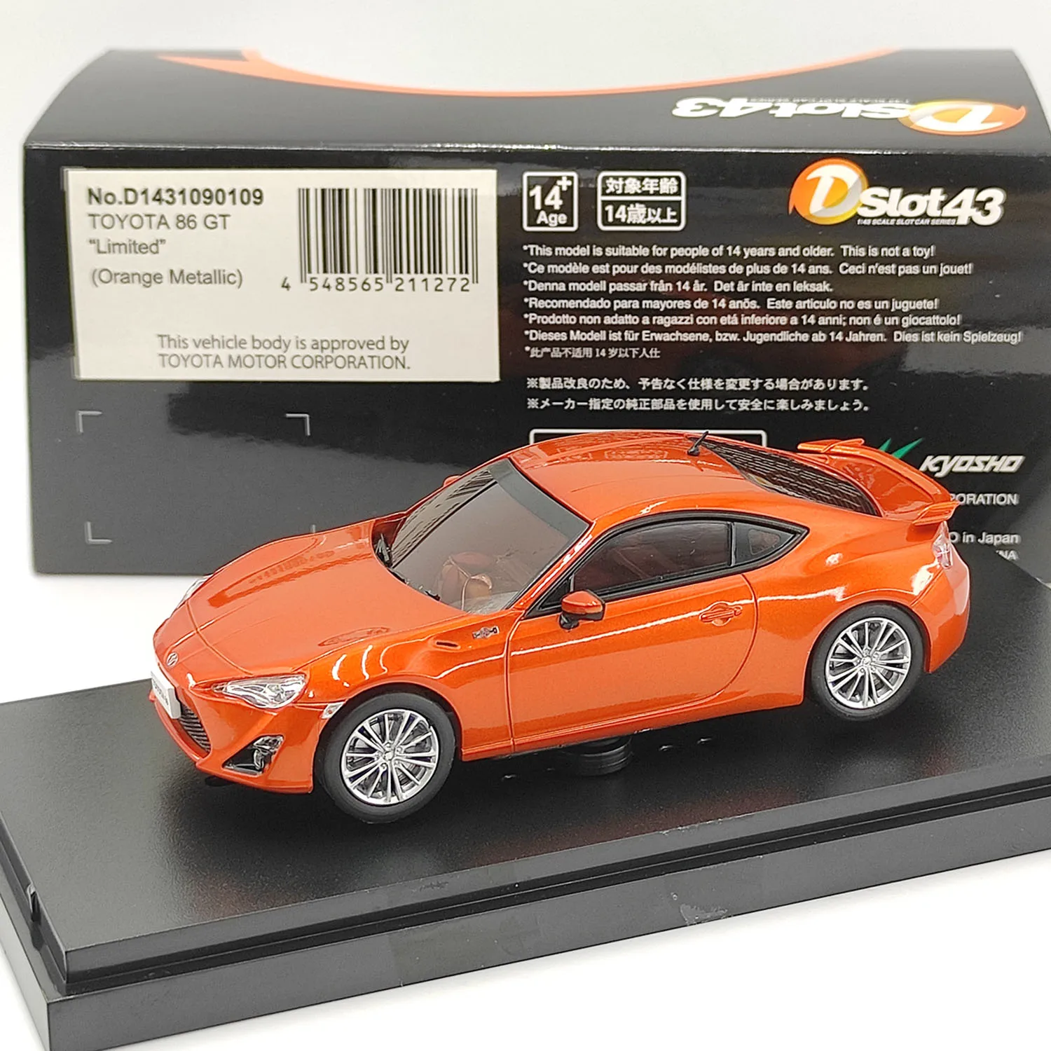 

Diecast KYOSHO 1:43 Scale TOYOTA 86 GT Limited Alloy Car Model Collectible Toy Gift Souvenir Display Ornament