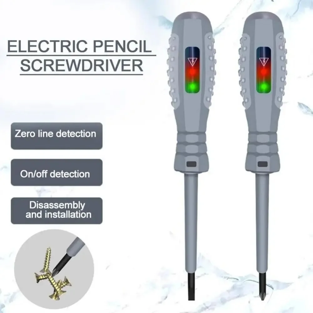 

2pcs Voltage Tester Screwdriver Electricital Detector High Torque Magnetic Voltage Test Pen Screwdriver Electric Measuring Pen