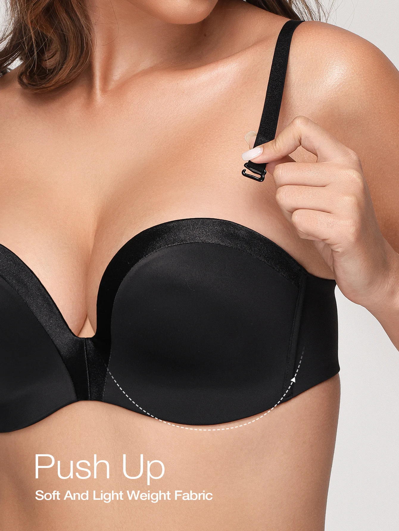 Wingslove Women Strapless Push - Convertible Bra Multiway recension och pris