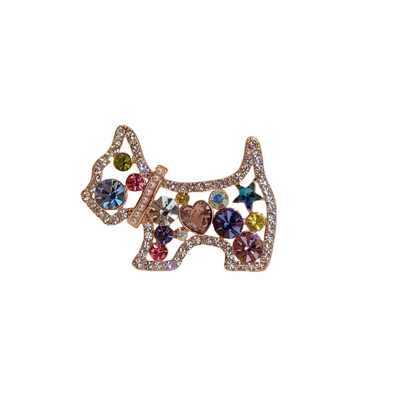 

Cute cute cartoon puppy brooch light luxury animal corsage fashion versatile clothing