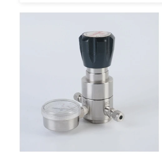 SS316 Single Gauge Pressure Reducing Valve Secondary Valve Ammonia Oxygen Nitrogen Gas Precision Laboratory Regulator