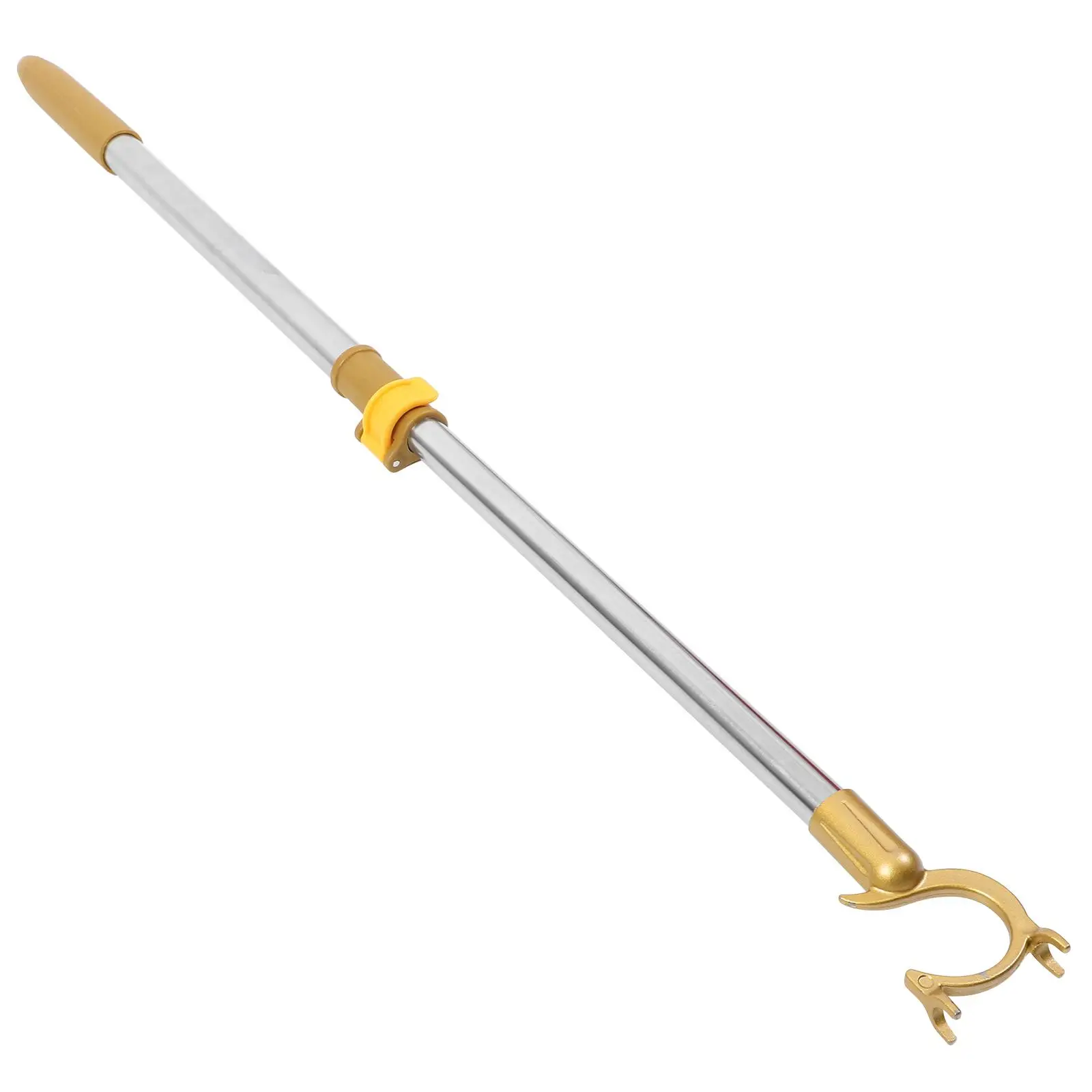 

Stainless Steel Retractable Clothesline Pole Adjustable for Hanging Golden Aluminum Travel Closet Sticks