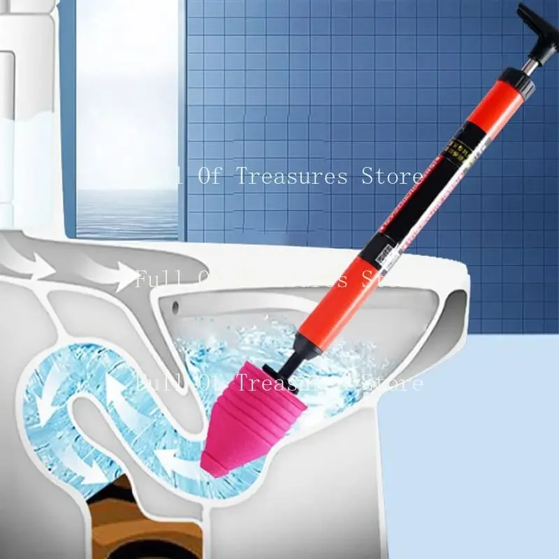 Toilet Plunger High Pressure Pump Anti Clogging Drain Cleaners Pipe Dredge Device for Bathroom Kitchen Sink Drain Clean Supplies