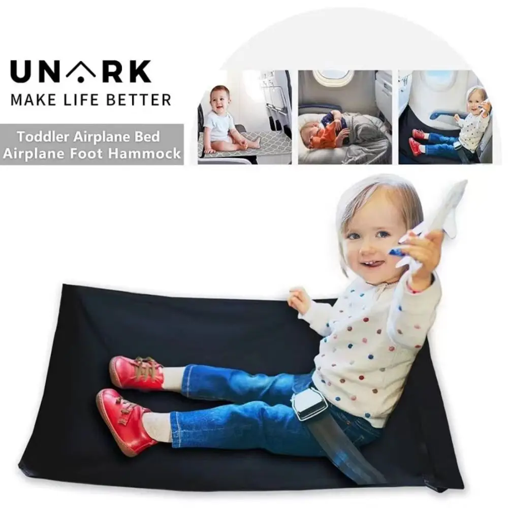 Kids Travel Airplane Bed Toddler Pedals Bed Portable Travel Footrest Hammock Kids Bed Airplane Seat Extender Legrest For Kids