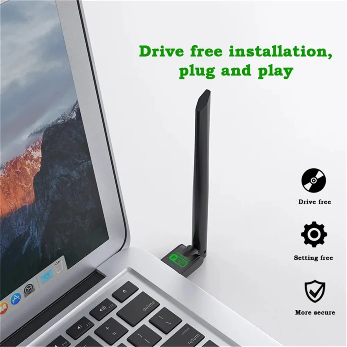 

USB-адаптер Wi-Fi 150 Мбит/с, бесплатный накопитель, поддержка Windows 7, 8, 10, антенна Wi-Fi, беспроводная сетевая карта для настольного ноутбука