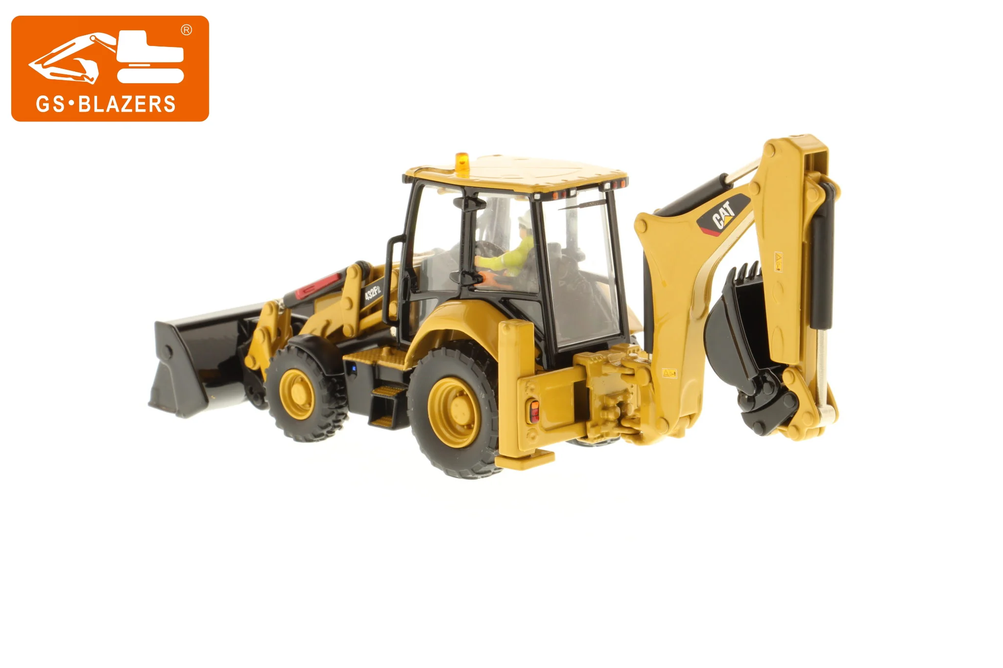 Backhoe Loader 1:50 for Cat 432F2 Backhoe Loader Metal Excavator Toys for kids