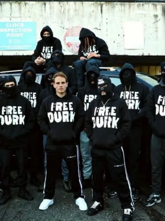 

Толстовка LilDurk X Central Cee Bla с капюшоном, длинными рукавами, из термохлопка и полиэстера, молодежная, повседневная, с принтом