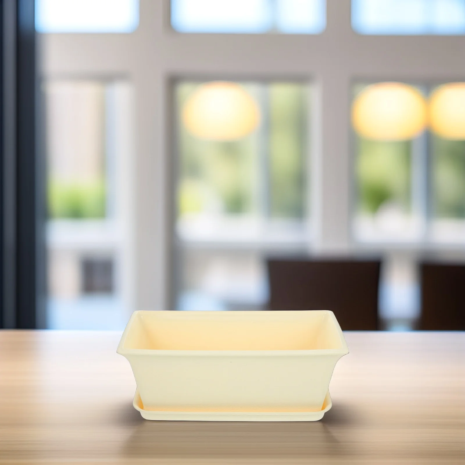 1 مجموعة 1 مجموعة من أصيص الزهور المستطيلة 12 سنتيمتر حاوية زراعة بلاستيكية مع ثقوب الصرف للخضروات العصارية