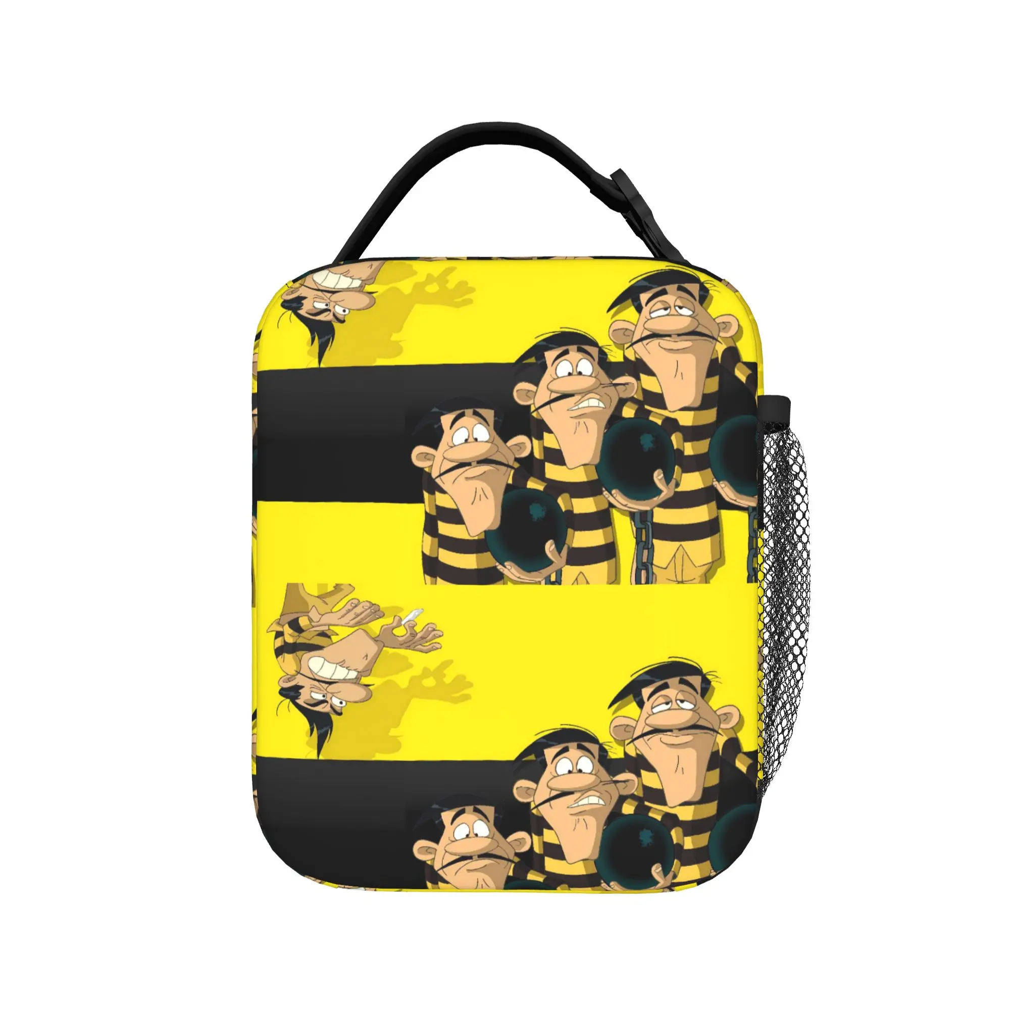 Lucky Luke Cartoon Comics Lunch Bag  Picnic Lunch Box For Child Fashion Print Tote Food Bags Oxford Convenient Cooler Bag