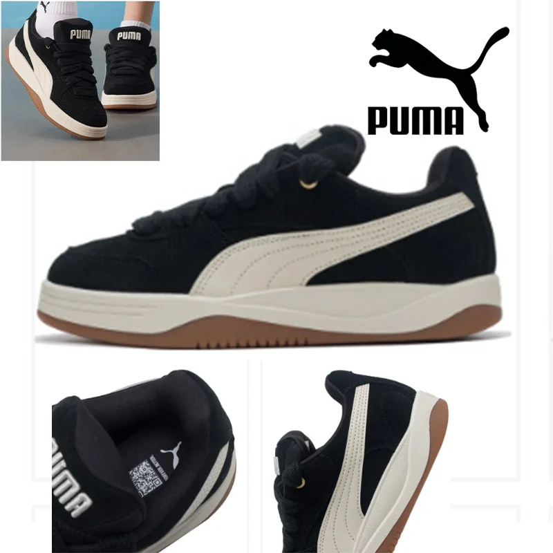 

Puma Women's Low Top Skateboard Shoes Anti Slip Lightweight Breathable Comfortable Walking Sneakers 402510-03
