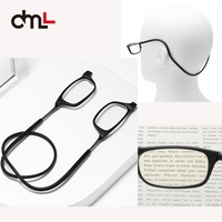 Hanging Neck Glasses TR90 Men's and Women's Anti-blue Light Portable Ultra-light Computer Glasses Narrow Fram Fashion Able Item